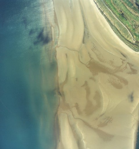 An aerial view of the Eden Estuary.